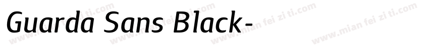 Guarda Sans Black字体转换